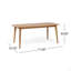 Table de salle à manger d'extérieur en bois d'acacia extensible, teck-1195251892