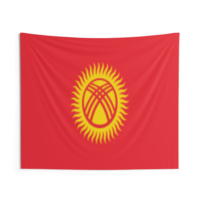 Tapisserie murale «Kirghizistan Country Flag»