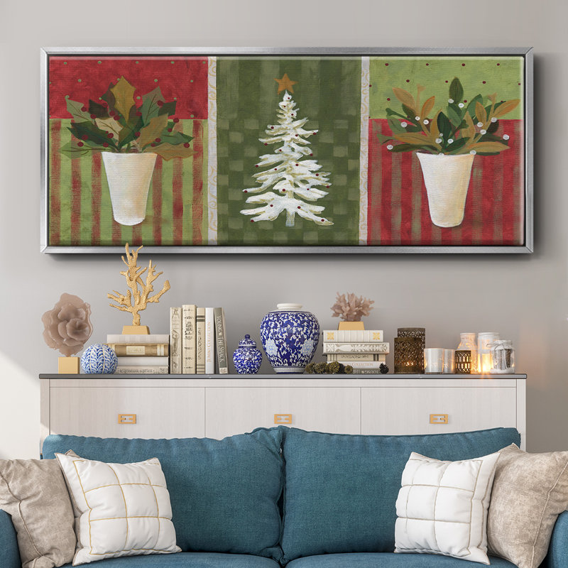 Verdure des fêtes - Toile encadrée, H 12 po x l 30 po