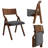 Set of 2 Upholstered Folding Dining Chairs - Space-Saving, Lightweight, Ergonomic Design for Dining Room, Office or Outdoor Use-1348512839