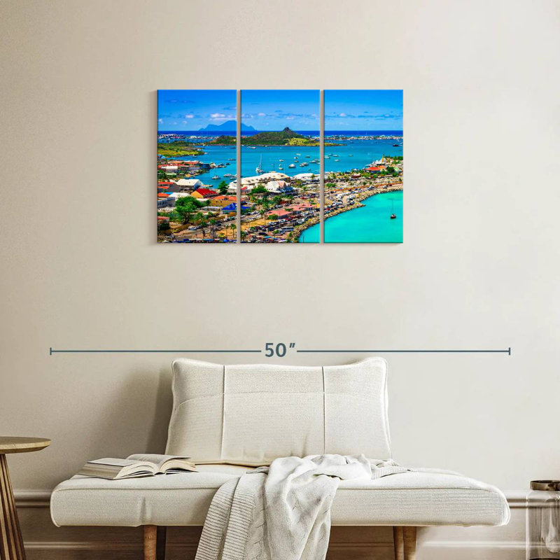 Panorama Marigot, H 20 po x l 33 po