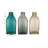 3 Piece Green/Moss/Peach Glass Table Vase Set-19722931