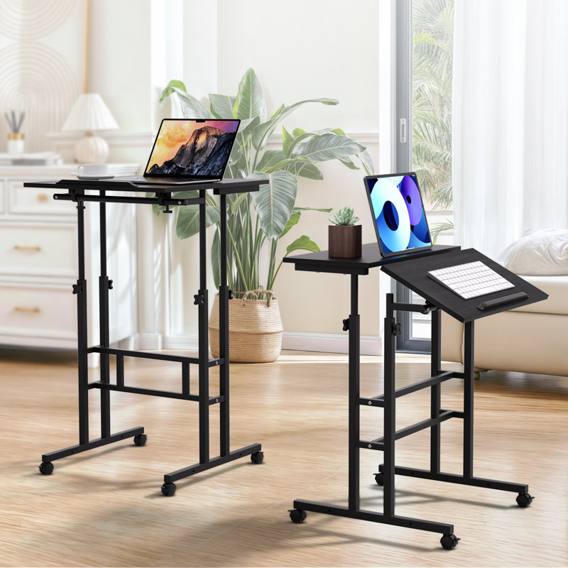Bureau pour ordinateur portable Oziel, Noir