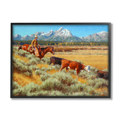 " Western Ranch Horse Cattle " by Jimmy Dyer