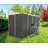 Absco Durango 10' W x 5' D Metal Galvanized Steel Weather Resistant 3 Door Lean-To Bike Shed Woodland Gray-92300995