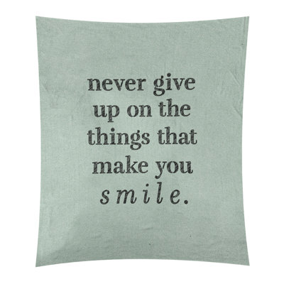 Tapisserie en polyester et citation manuscrite en polyester perseverance