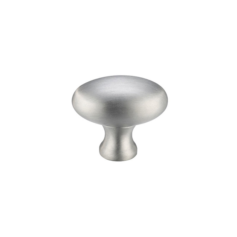 25mm Length Oval Knob, Satin Chrome