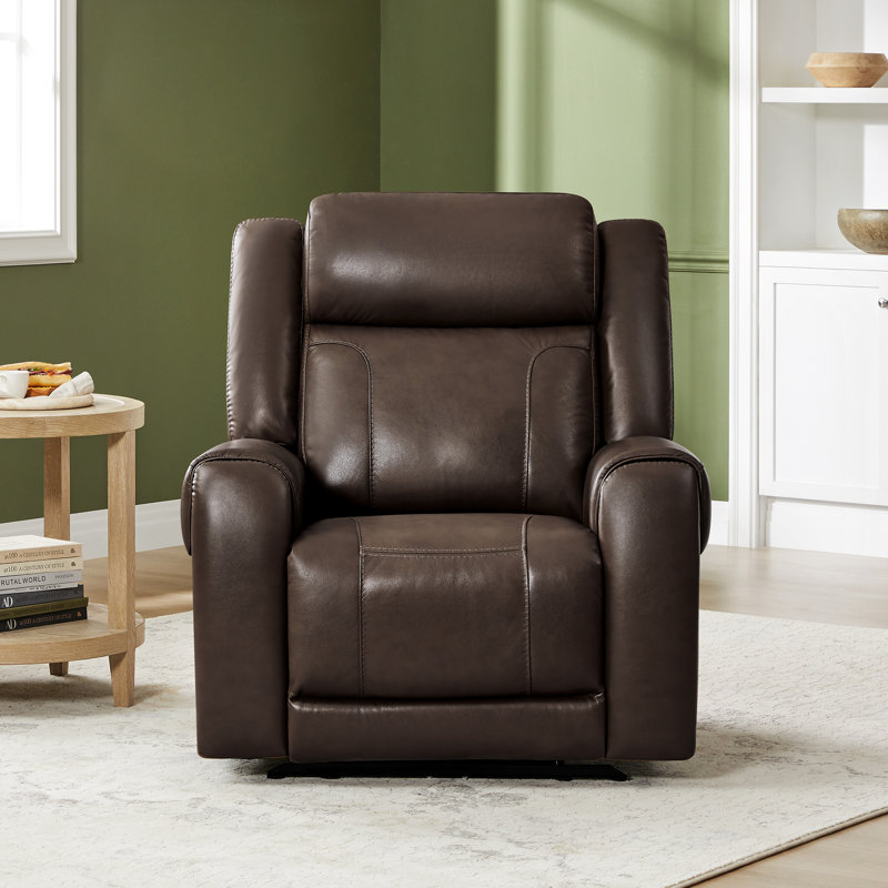 Winslow 37.2'' W Manufactured Wood Recliner, Brown