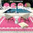 Scalloped RV Rugs for Outside 9x18 Patio Rugs Outdoor Waterproof Modern Border Reversible Rug Rubber Particles Backing Plastic Straw Carpet for Picnic Backyard Porch Beach Hot Pink-547341425-547341428