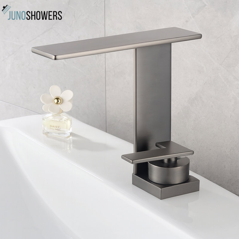 Système de douche mural avec valve thermostatique et douchette, Brossé