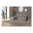 Namir 90.5"W Flannel Fabric Sleeper Sectional with Left-Facing Storage Chaise-965611975