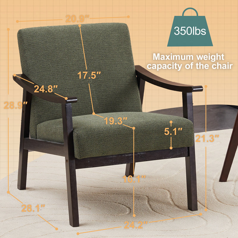 Fauteuil moderne, Vert antique