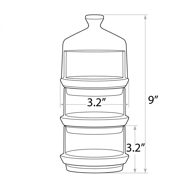 Dalton Round Glass Apothecary Jar
