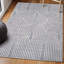 Tapis bleu / blanc Megane MidCentury Art Deco-882607213