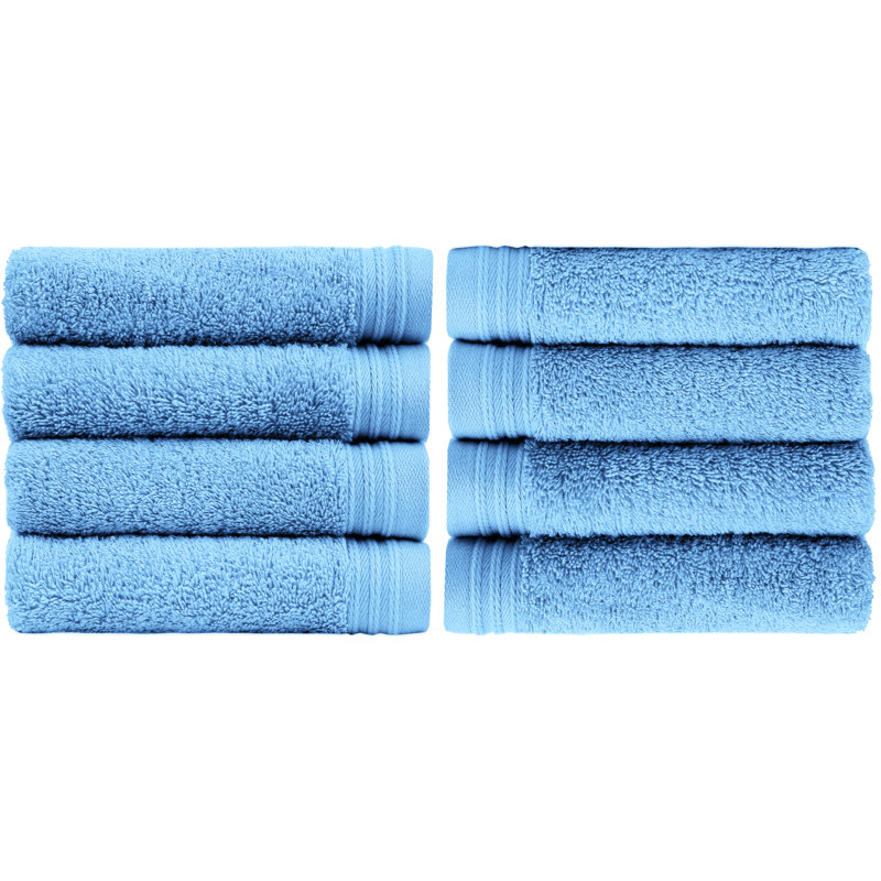 Raquel Midweight Hand Towel, Sky Blue