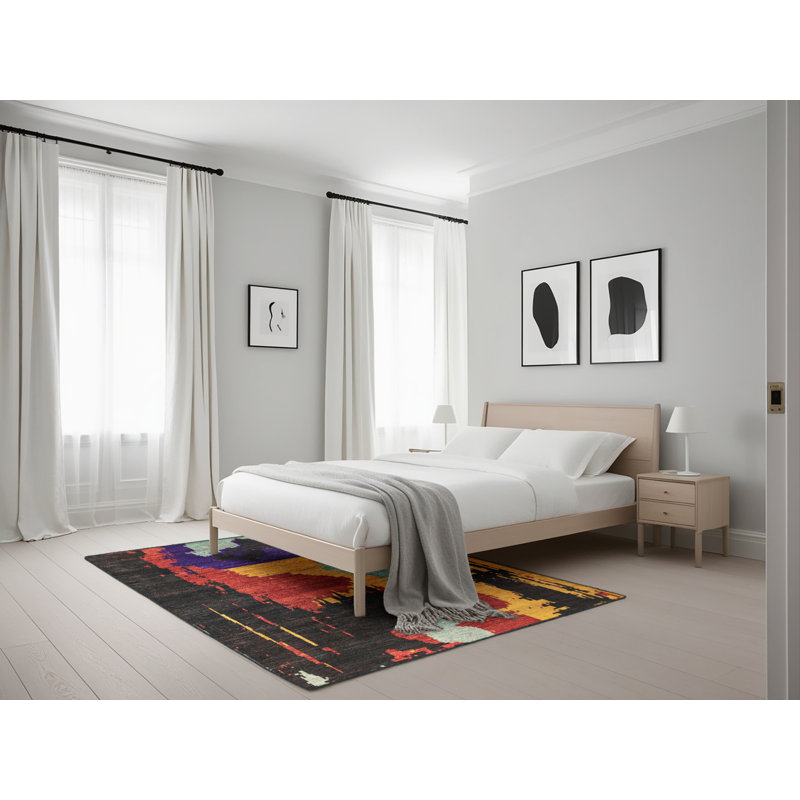 Tapis abstrait moderne 4258, Rectangle 5 pi x 7 pi