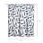 Valrie Geometric Shower Curtain with Hooks Included