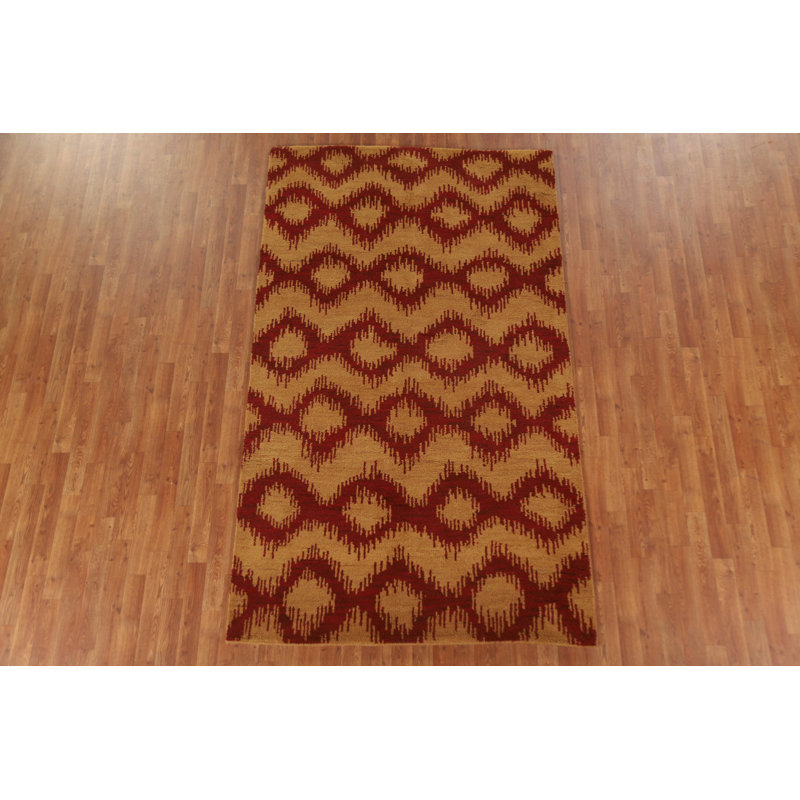 Handmade Wool Gabbeh Oriental Area Rug 5x8