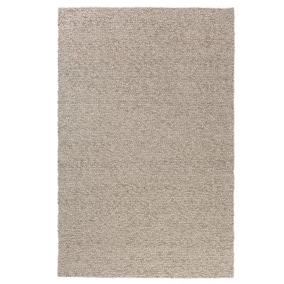 Contemporary Solid Striped Hand-Made Hand-Woven 100% Wool Area Rug
