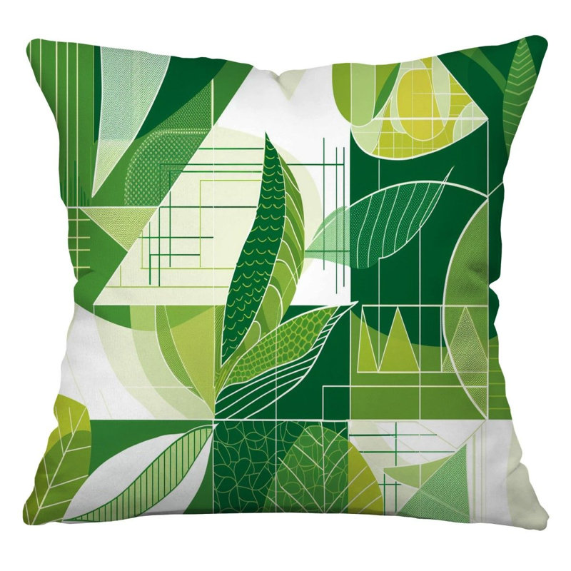 Coussin décoratif réversible en mélange de coton, H 20 po x l 20 po