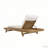 Lounge Chaise Set With Headrest, Space Available On One Side, Acacia Wood In light brown With Water-Resistant Lounge Cushions (Beige & 3-Fold & 4 Inch) – Matching Dark Grey/Cream Version Available-129104578