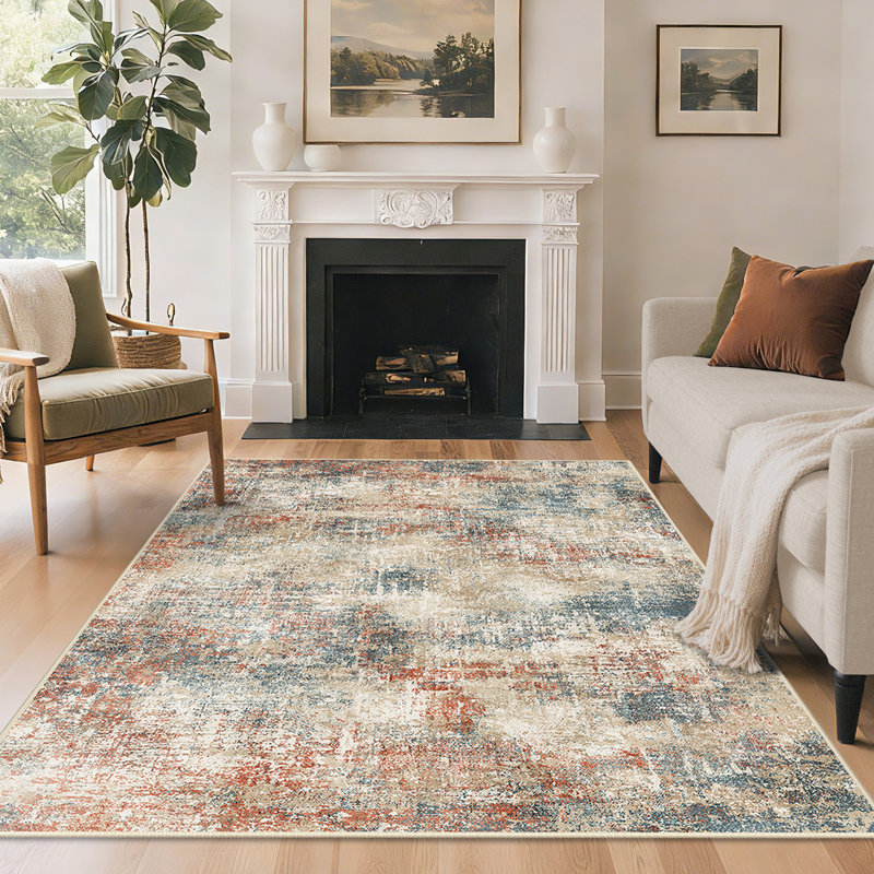 Performance Machine Washable Area Rugs, Rectangle 5' x 7', Multicolor