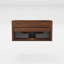 30" Striped Walnut Bathroom Vanity, Wall Mounted Floating Bathroom Vanity For Modern Bathroom