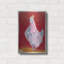 "Poule blanche, fond rouge 3" par Maria Pietri-384724064