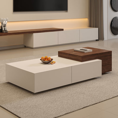 Table basse multifonctionnelle en bois massif