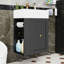 Meuble-lavabo mural compact avec lavabo intégré en céramique, tiroir et rangement latéral-1269760604