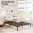 Metal Bed Frame Heavy Duty Support Slats Mattress Foundation-406632401