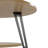 Omar 2 Tier Round Coffee Table With Storage and Four Solid Steel Legs Center Table For Living Room-909219289