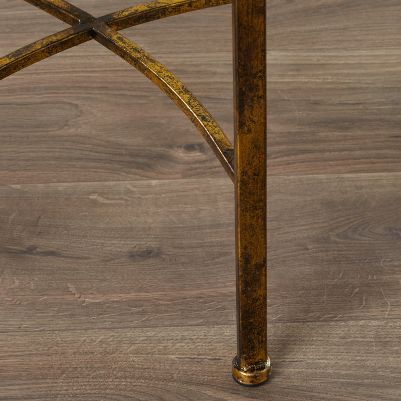 Balam 90cm Glass Top Console Table