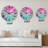 Purple and Blue Liquid Art V - Modern Wall Clock-1097387064