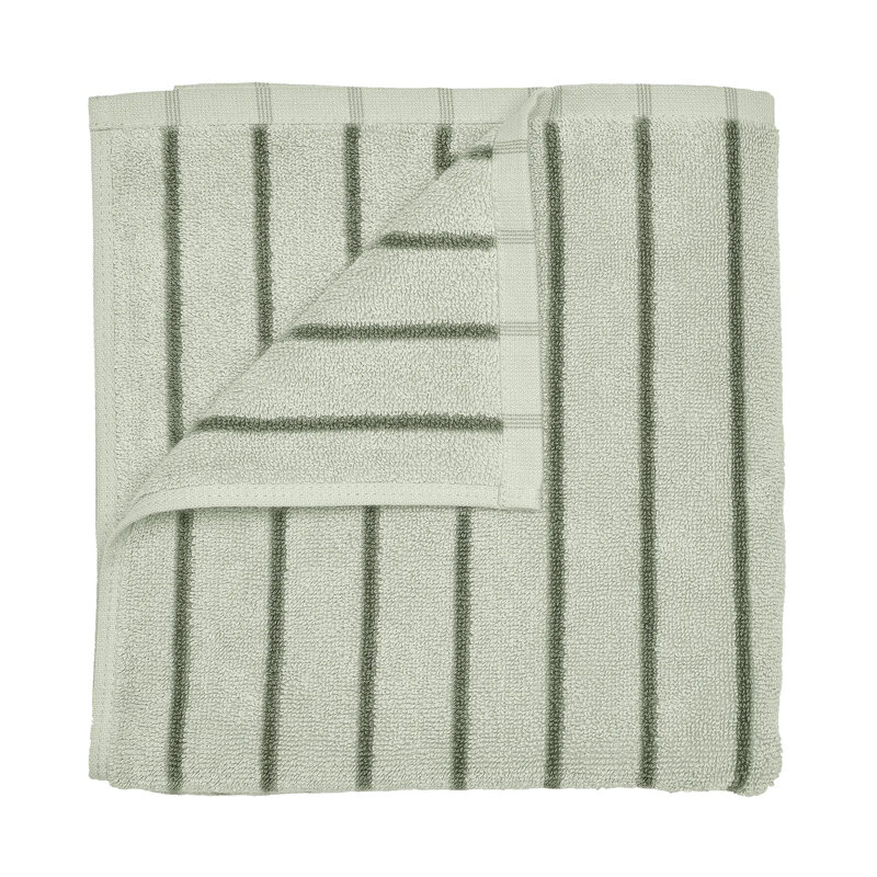 100% Cotton Bath Towel, Desert Sage/Agave Green Narrow Stripe