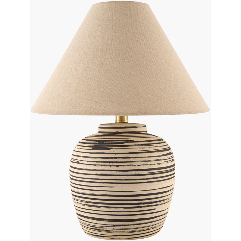 Lampe de table Rove, H 18,25 po x l 14 po x P 14 po, Brun