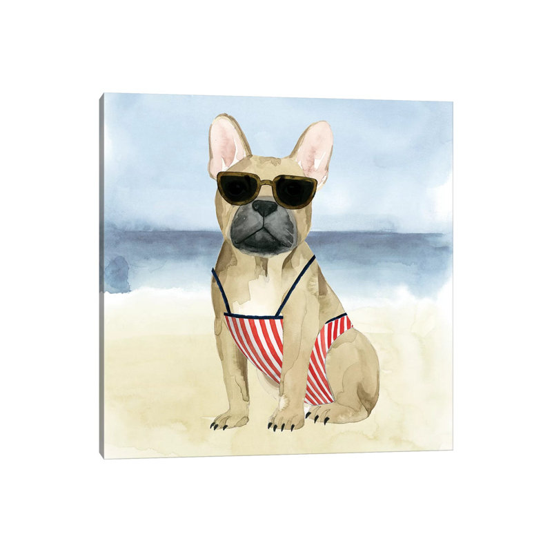 Hot Dog I by Grace Popp - Wrapped Canvas Painting, 45.72 cm H x 45.72 cm W