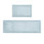 Tapis 100% coton touffeté 3000 g / m² réversible bleu 21 x 34 po-380894280