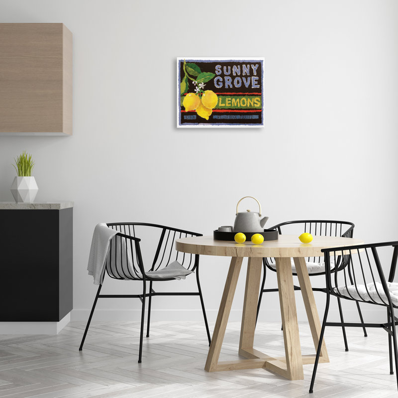 «Sunny Grove Lemons», art mural sur toile par Nancy Overton, H 16 po x l 20 po