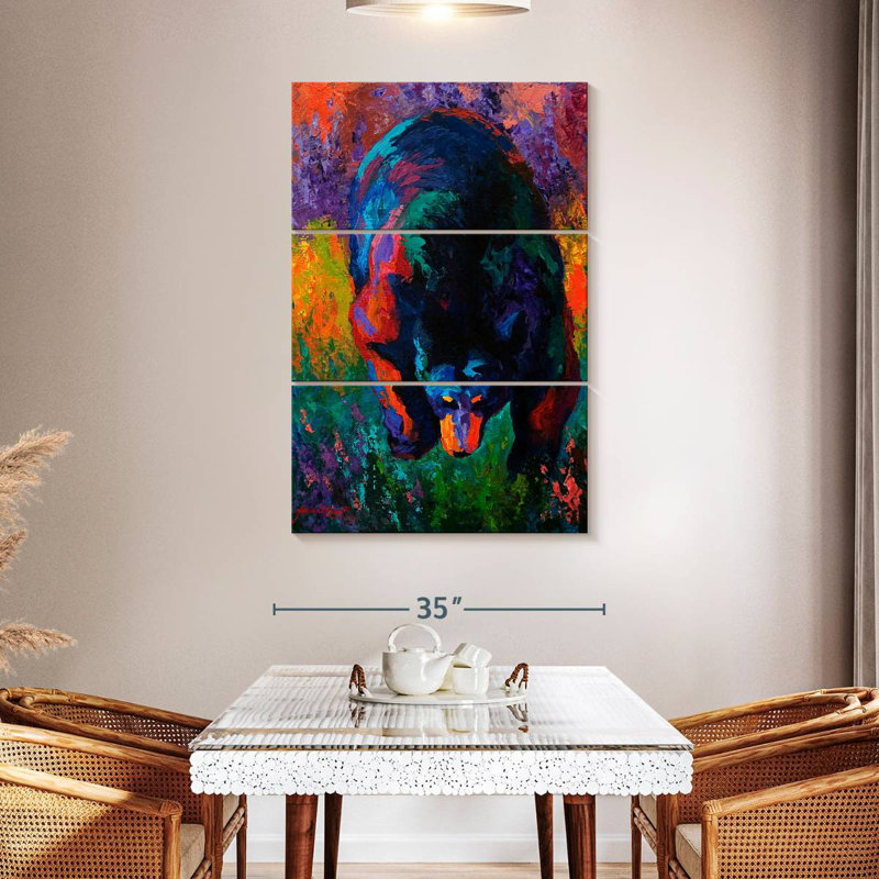 Brampt Grounded Black Bear, 50" H x 32" W