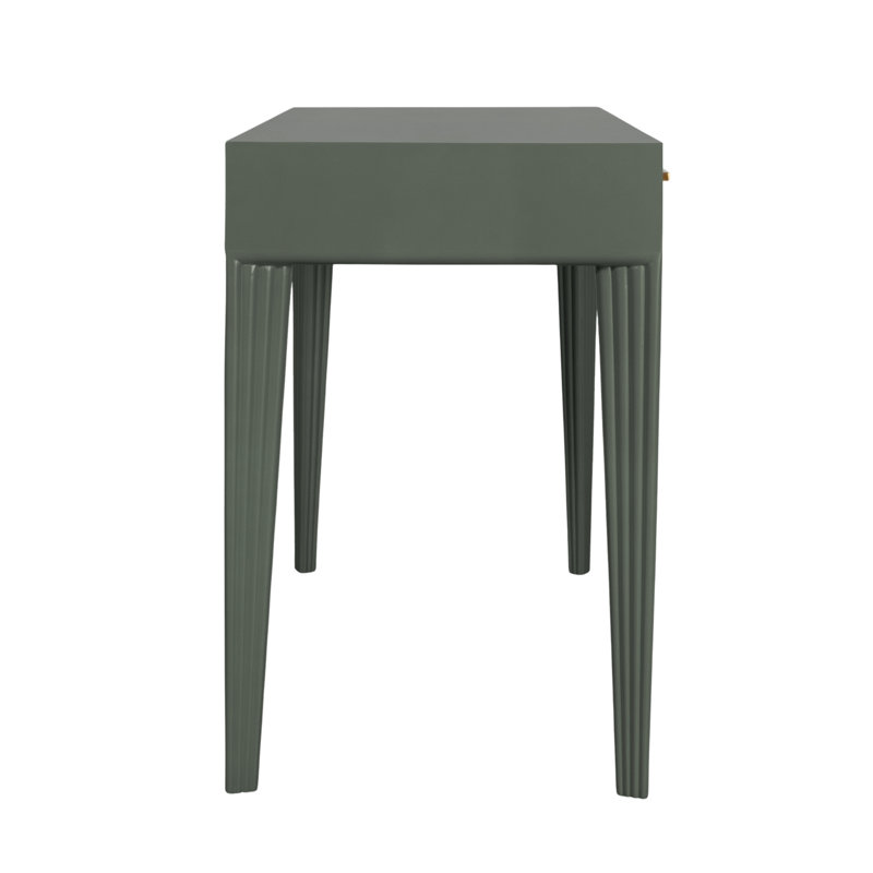 Barcelona Solid Wood Writing Desk, Evergreen