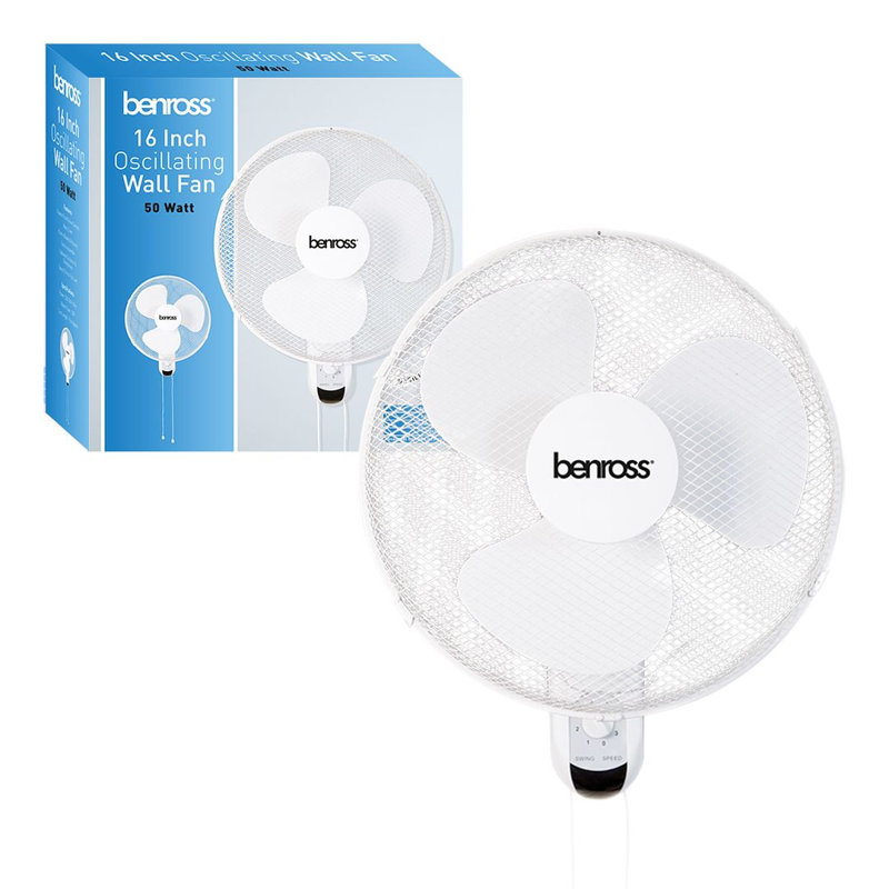 Symple Stuff 46" Oscillating Wall Mounted Fan