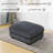 37" Corduroy Modular Ottoman – Convertible Sectional Footrest, Coffee Table & Seating-975004595