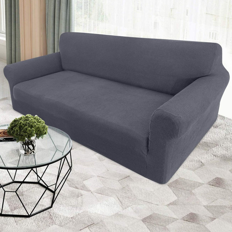 Polyester Box Cushion Sofa Slipcover