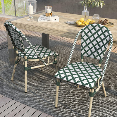 Ensemble de 2 chaises d'appoint d'extérieur Mitcham