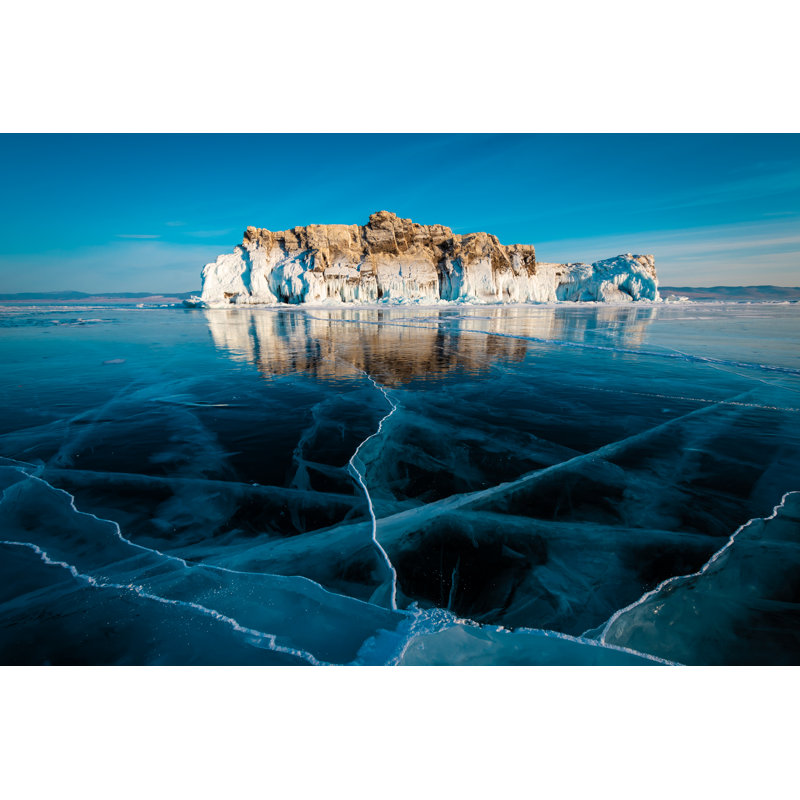 Baikal Frozen Lake by Weeraporn Puttiwongrak - Wrapped Canvas Print, 61cm H x 91cm W x 3.8cm D