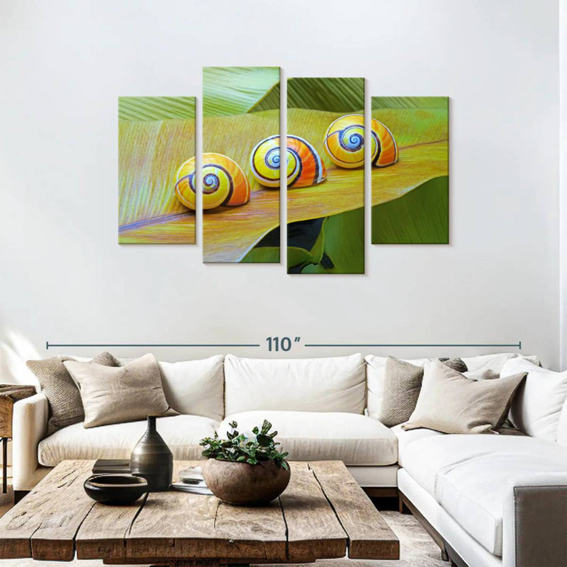 Brampt Cuban Snails, 48" H x 75" W