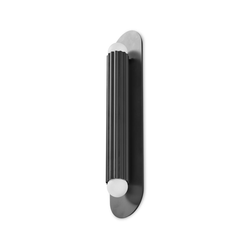 Applique Ostrom Lg, Black Gunmetal