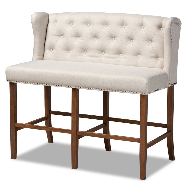  Banc de tabouret de bar Alira, Beige, Tabouret de bar (siège d'une hauteur de 30,71 po)