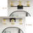 24'' 3 Light  Black Gold Dimmable Vanity Light With Crystal Shade 
